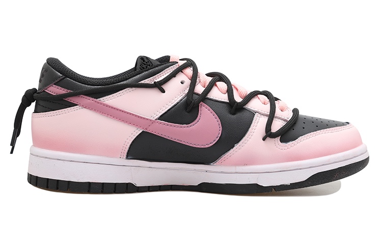 Order [Kasut Custom] Nike Dunk Low 'Gradient Hitam Merah Jambu' CW1590-100(Team拾玖-甜酷星环S-BOX)