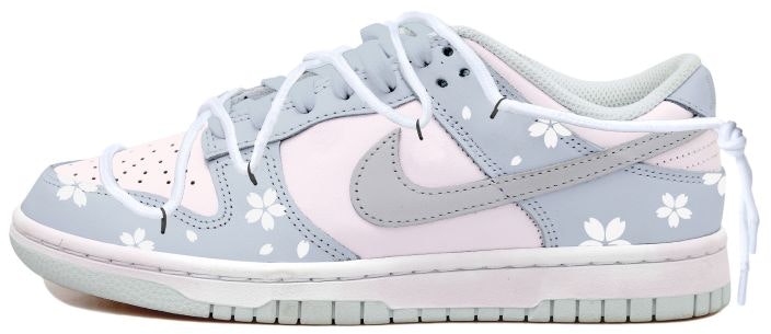 custom-shoes-nike-dunk-low-sweet-florals-handcrafted-cream-deconstructed-white-blue