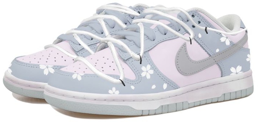 나이키 덩크 로우 "스윗 플로럴" (크림/화이트/블루) FD1232-002(Team拾玖-可爱小花S-BOX) Lookbook 나이키 덩크 로우 "스윗 플로럴" (크림/화이트/블루) FD1232-002(Team拾玖-可爱小花S-BOX)