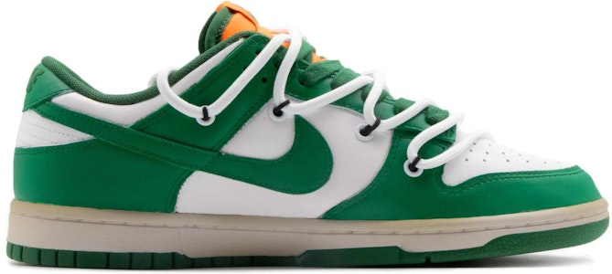 【訂製球鞋】Nike Dunk Low 甜橙 戶外 解構 笑臉 復古做舊 高筒板鞋 男款 白綠 Order 【訂製球鞋】Nike Dunk Low 甜橙 戶外 解構 笑臉 復古做舊 高筒板鞋 男款 白綠