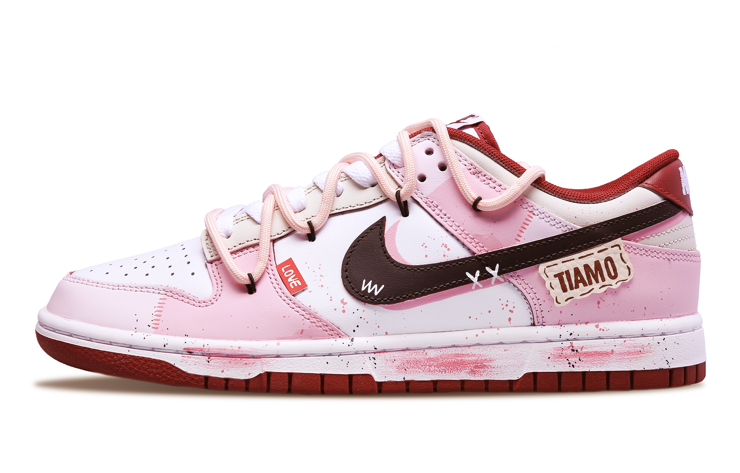 Order [Zapatillas Personalizadas] Nike Dunk Low 'Sweet Pink Graffiti Mix' DD1391-601（Team78-心动信号）