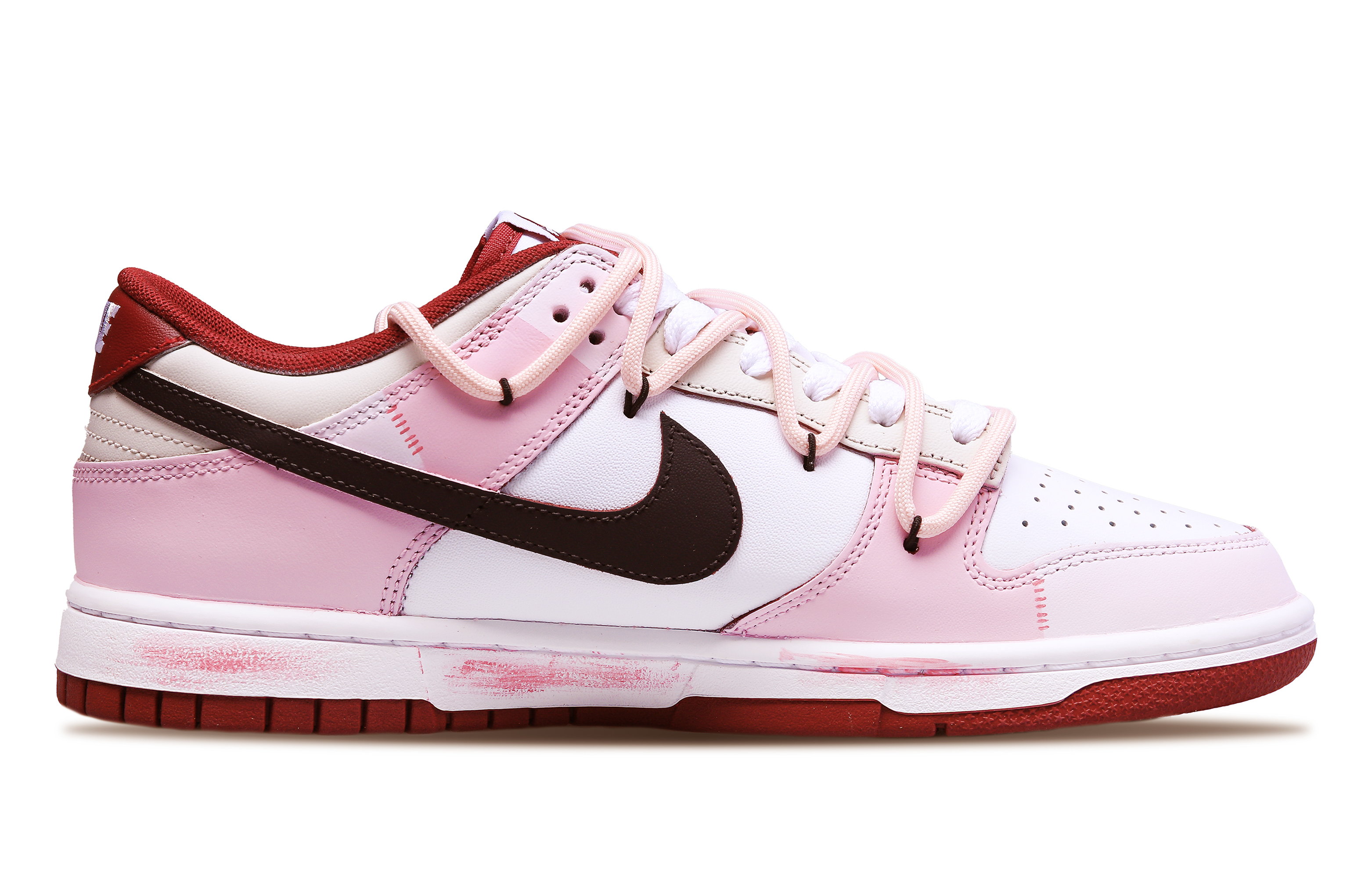 Lookbook [Zapatillas Personalizadas] Nike Dunk Low 'Sweet Pink Graffiti Mix' DD1391-601（Team78-心动信号）