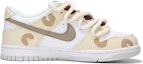 Order 【客製球鞋】 Nike Dunk Low 火心 腰果小熊 甜妹奶茶色系 麻繩綁帶 低筒 板鞋 GS 淡黃色