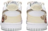 Shop 【客製球鞋】 Nike Dunk Low 火心 腰果小熊 甜妹奶茶色系 麻繩綁帶 低筒 板鞋 GS 淡黃色