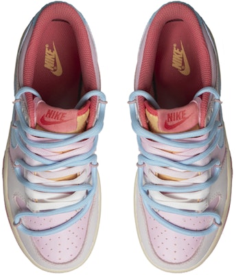 【訂製球鞋】Nike Dunk Low 復古潮流 甜心芭比 防滑耐磨 低筒 板鞋 GS 粉白 Shop 【訂製球鞋】Nike Dunk Low 復古潮流 甜心芭比 防滑耐磨 低筒 板鞋 GS 粉白