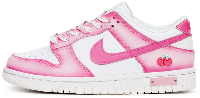 custom-shoes-nike-dunk-low-sweetheart-cherry-pink-white
