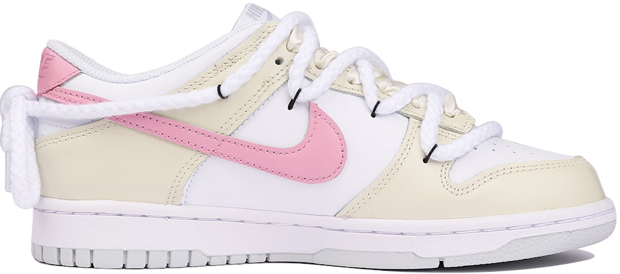 【訂製球鞋】Nike Dunk Low 花季戀語 甜心 少女 休閒 百搭 低筒 板鞋 GS 米粉白 Order 【訂製球鞋】Nike Dunk Low 花季戀語 甜心 少女 休閒 百搭 低筒 板鞋 GS 米粉白