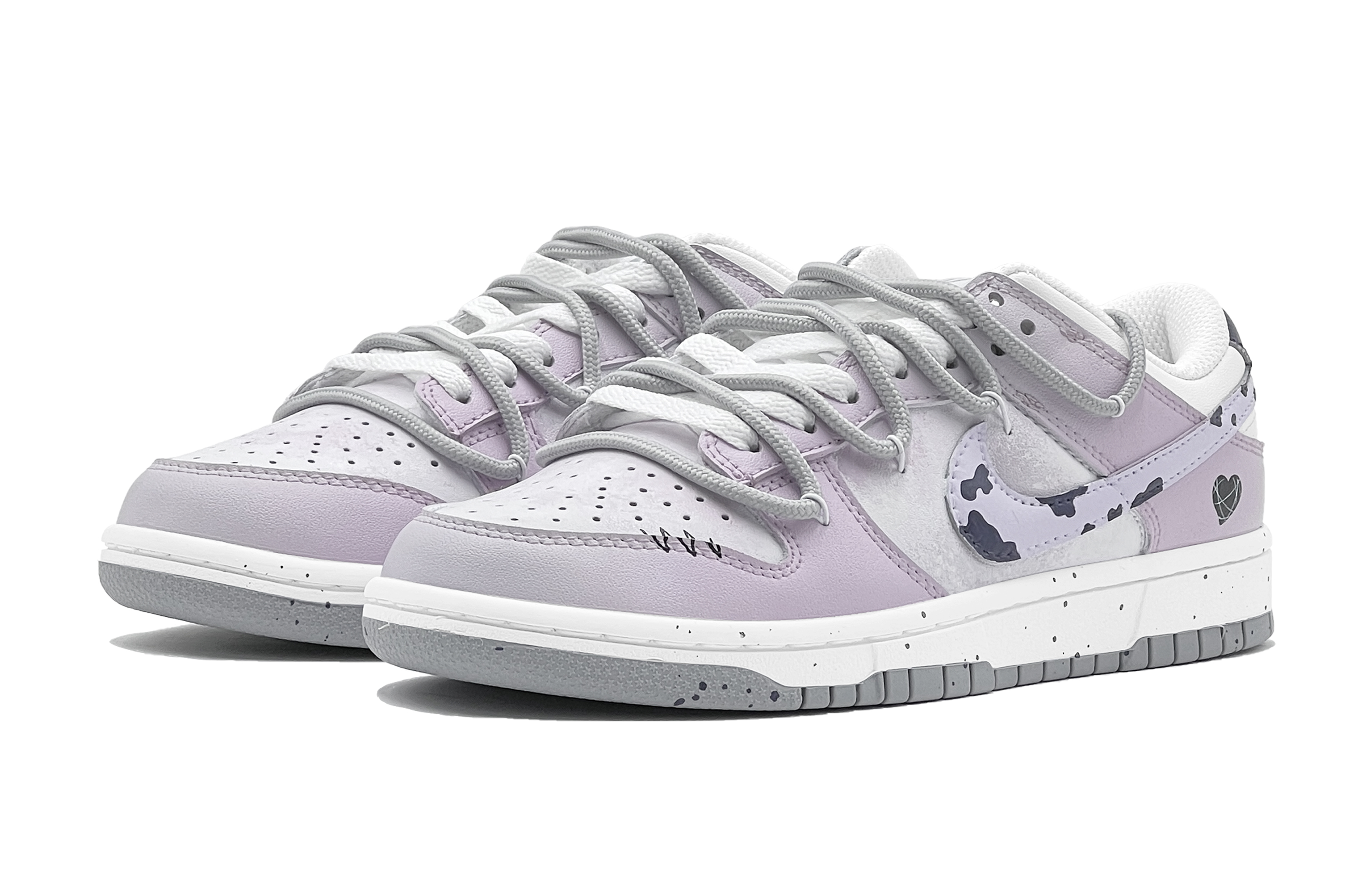 Lookbook 【訂製球鞋】 Nike Dunk Low "牛奶芋頭冰" 特殊鞋盒 低筒 滑板鞋 男款 灰紫