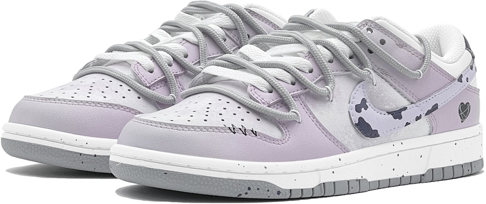【訂製球鞋】 Nike Dunk Low "牛奶芋頭冰" 特殊鞋盒 低筒 滑板鞋 男款 灰紫 Lookbook 【訂製球鞋】 Nike Dunk Low "牛奶芋頭冰" 特殊鞋盒 低筒 滑板鞋 男款 灰紫