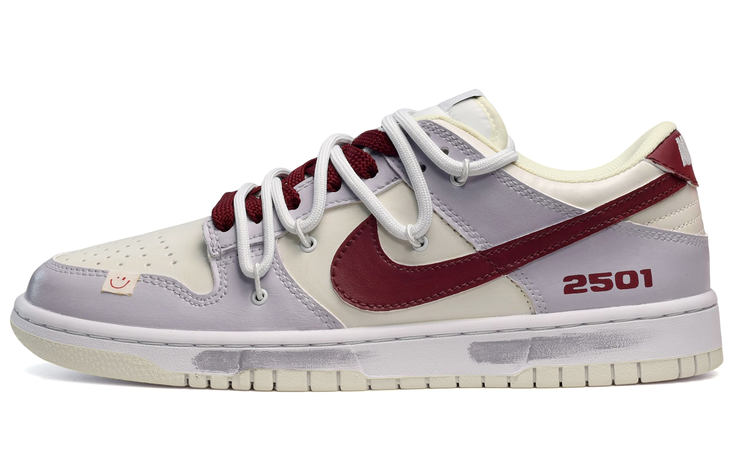 Buy 나이키 덩크 로우 '타로 밀크티' (커스텀) DJ6188-100(TeamE-男款芋泥奶茶紫红白)