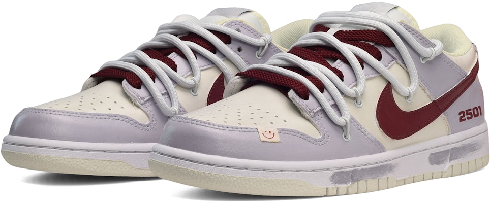 나이키 덩크 로우 '타로 밀크티' (커스텀) DJ6188-100(TeamE-男款芋泥奶茶紫红白) Lookbook 나이키 덩크 로우 '타로 밀크티' (커스텀) DJ6188-100(TeamE-男款芋泥奶茶紫红白)