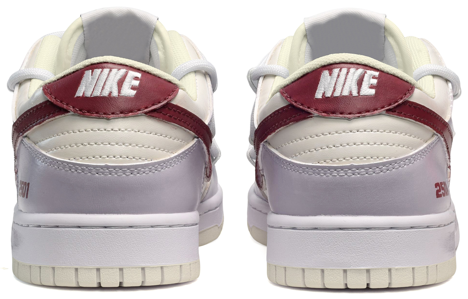 Shop 나이키 덩크 로우 '타로 밀크티' (커스텀) DJ6188-100(TeamE-男款芋泥奶茶紫红白)