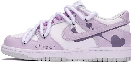 【定製球鞋】 Nike Dunk Low 香芋見你 雙勾 解構風 百搭 休閒 低幫 板鞋 GS 淺紫 Buy 【定製球鞋】 Nike Dunk Low 香芋見你 雙勾 解構風 百搭 休閒 低幫 板鞋 GS 淺紫