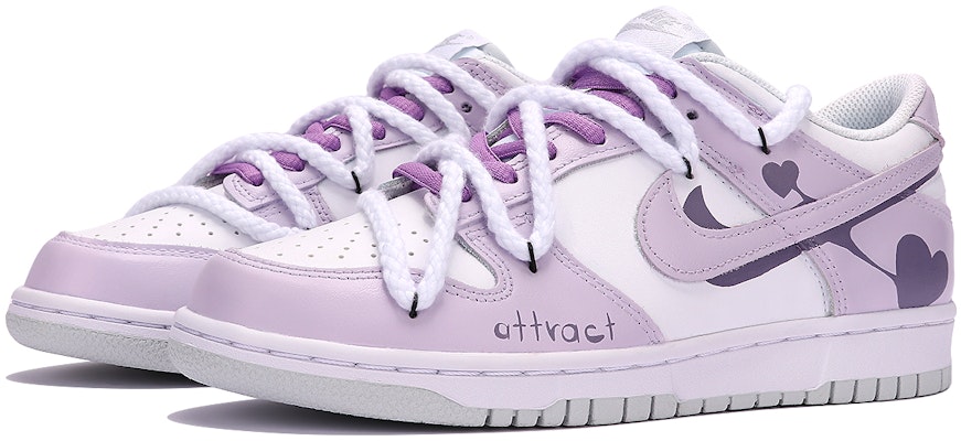 【定製球鞋】 Nike Dunk Low 香芋見你 雙勾 解構風 百搭 休閒 低幫 板鞋 GS 淺紫 Lookbook 【定製球鞋】 Nike Dunk Low 香芋見你 雙勾 解構風 百搭 休閒 低幫 板鞋 GS 淺紫
