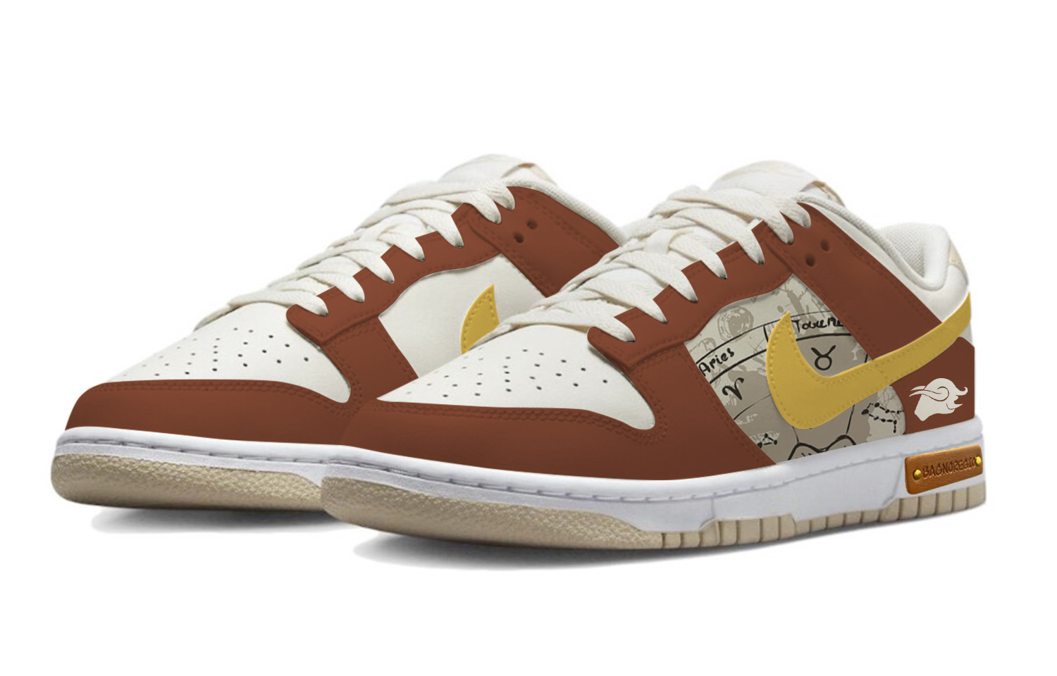Lookbook [定制鞋款] 耐克Dunk低帮 '金牛座棕色' DV0831-003(Team48-金牛座)