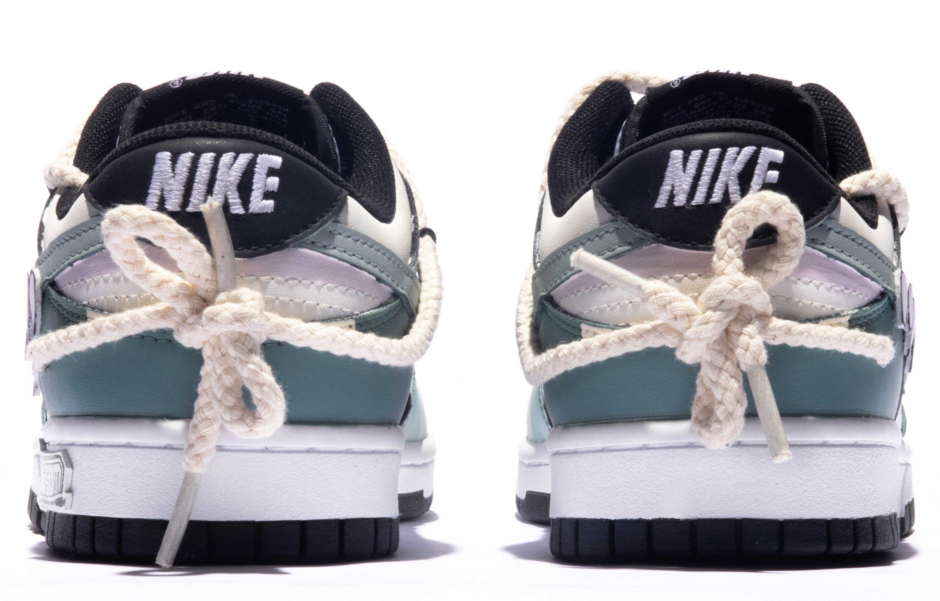 Shop [Zapatillas Personalizadas] Nike Dunk Low 'Tea Fang Graffiti Sail Green' CW1590-100(TeamM-女款茶语S-BOX)