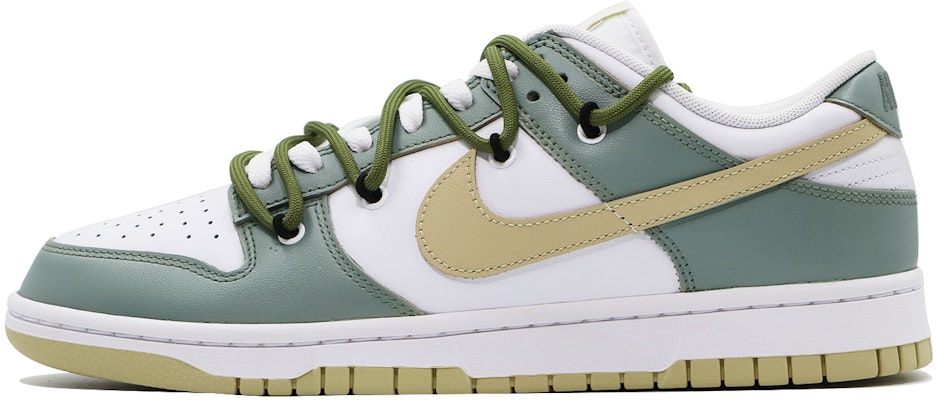 【客製化球鞋】Nike Dunk Low "Team Gold" 山野聽雨 雙鞋帶 解構 街頭 復古 防滑 減震 耐磨 低筒 板鞋 男款 米白灰 Buy 【客製化球鞋】Nike Dunk Low "Team Gold" 山野聽雨 雙鞋帶 解構 街頭 復古 防滑 減震 耐磨 低筒 板鞋 男款 米白灰