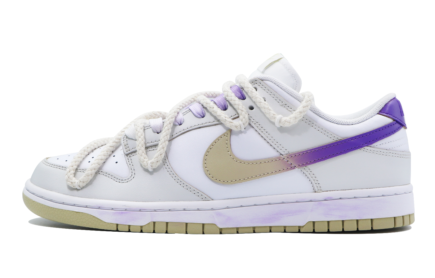 Buy [Sepatu Custom] Nike Dunk Low 'Team Gold Deconstructed Lilac' DV0833-100(Team48-紫丁香)