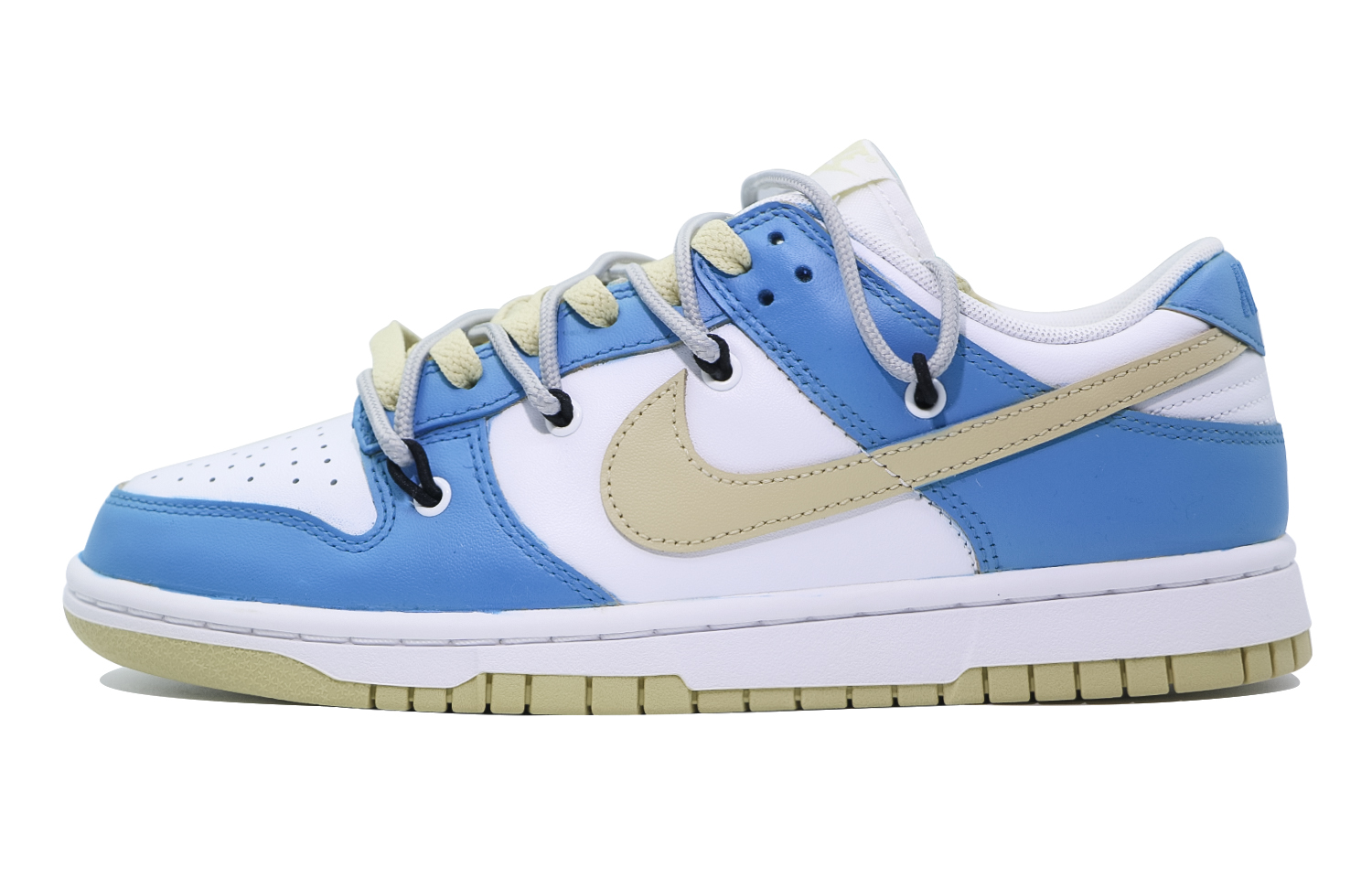 Buy [Zapatillas Personalizadas] Nike Dunk Low 'Team Gold Deep Blue Island' DV0833-100(Team48-深蓝海岛)