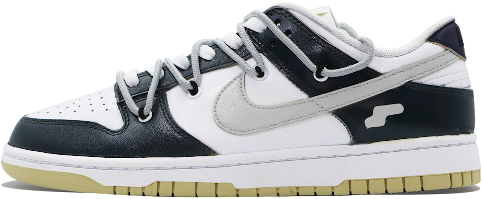 【訂製球鞋】Nike Dunk Low "Team Gold" 夜光曲解構 街頭復古防滑減震 低筒 滑板鞋 男款 米白藍 Buy 【訂製球鞋】Nike Dunk Low "Team Gold" 夜光曲解構 街頭復古防滑減震 低筒 滑板鞋 男款 米白藍