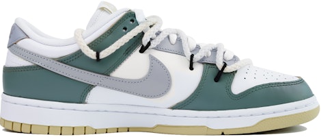 【定制球鞋】Nike Dunk Low “Team Gold” 夢雨林深解構 潮流 雙鞋帶 簡約 低幫 板鞋 男款 白綠 Order 【定制球鞋】Nike Dunk Low “Team Gold” 夢雨林深解構 潮流 雙鞋帶 簡約 低幫 板鞋 男款 白綠