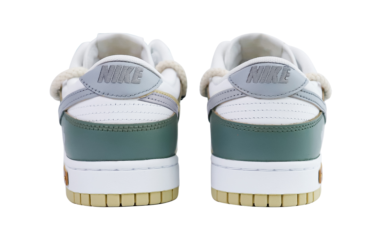 Shop [Kasut Custom] Nike Dunk Low 'Team Gold Rainforest Deconstructed' DV0833-100(Team48-梦雨林深解构)