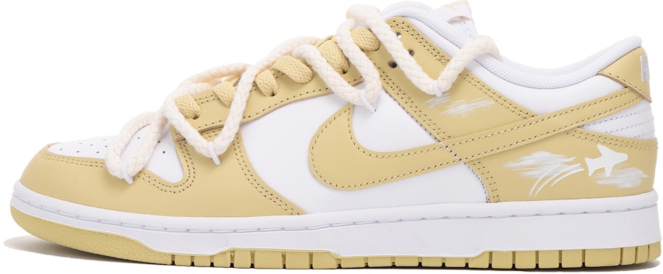 【訂製球鞋】Nike Dunk Low "Team Gold" 飛機 Vibe風 解構高街 低筒 滑板鞋 男款 黃白 Buy 【訂製球鞋】Nike Dunk Low "Team Gold" 飛機 Vibe風 解構高街 低筒 滑板鞋 男款 黃白