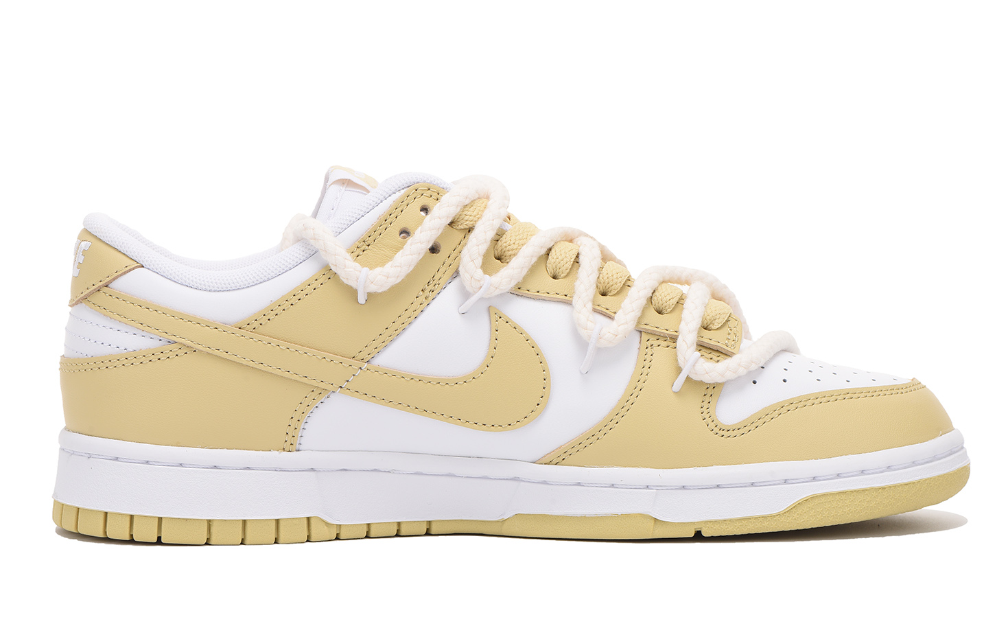 Order 【訂製球鞋】Nike Dunk Low "Team Gold" 飛機 Vibe風 解構高街 低筒 滑板鞋 男款 黃白