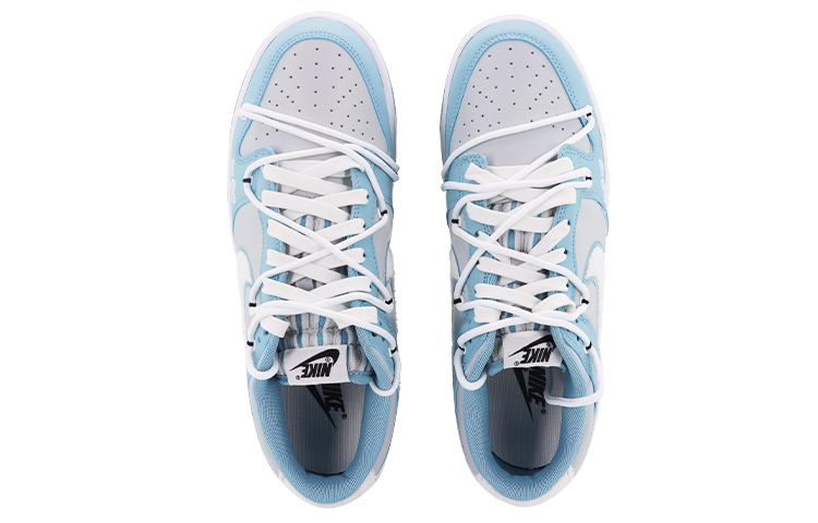 Shop [Sepatu Kustom] Nike Dunk Low 'Telepati Biru Abu Putih Cinta' FB1871-011(Team10-心电感应）