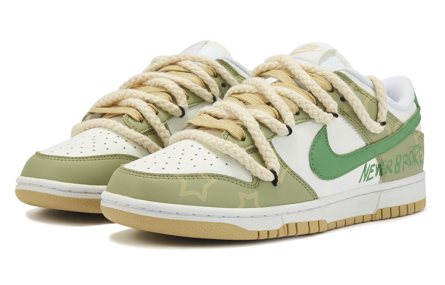 Shop 【カスタムシューズ】ナイキ ダンク ロー 'テキーラ イエロー-グリーン-ホワイト' DV0833-100(Team98-男款龙舌兰)
