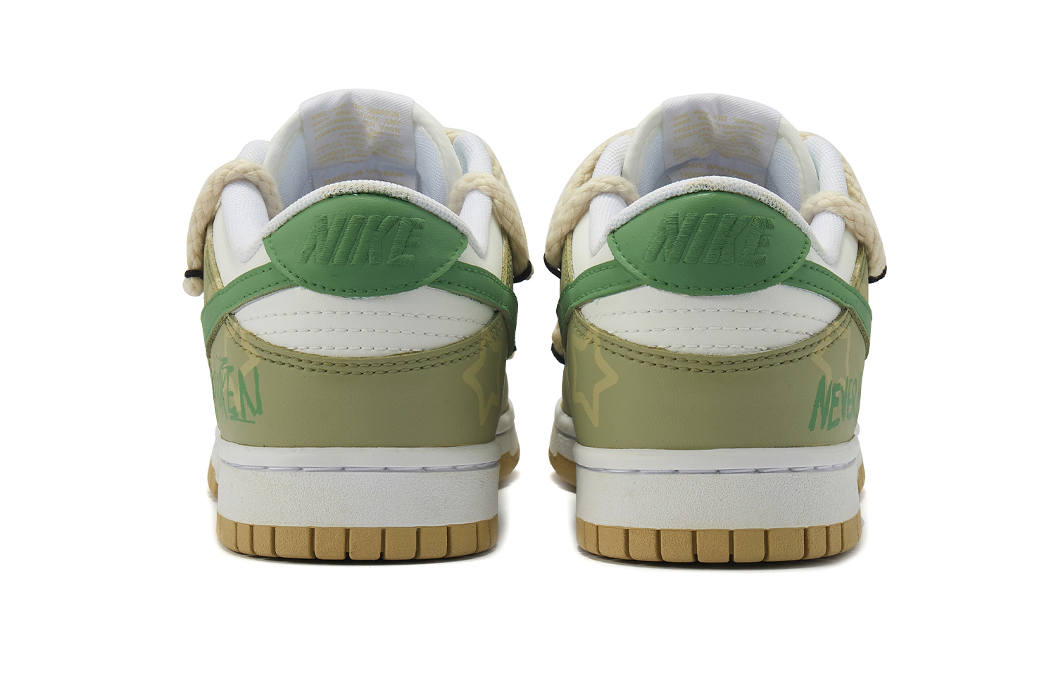 Purchase 【カスタムシューズ】ナイキ ダンク ロー 'テキーラ イエロー-グリーン-ホワイト' DV0833-100(Team98-男款龙舌兰)