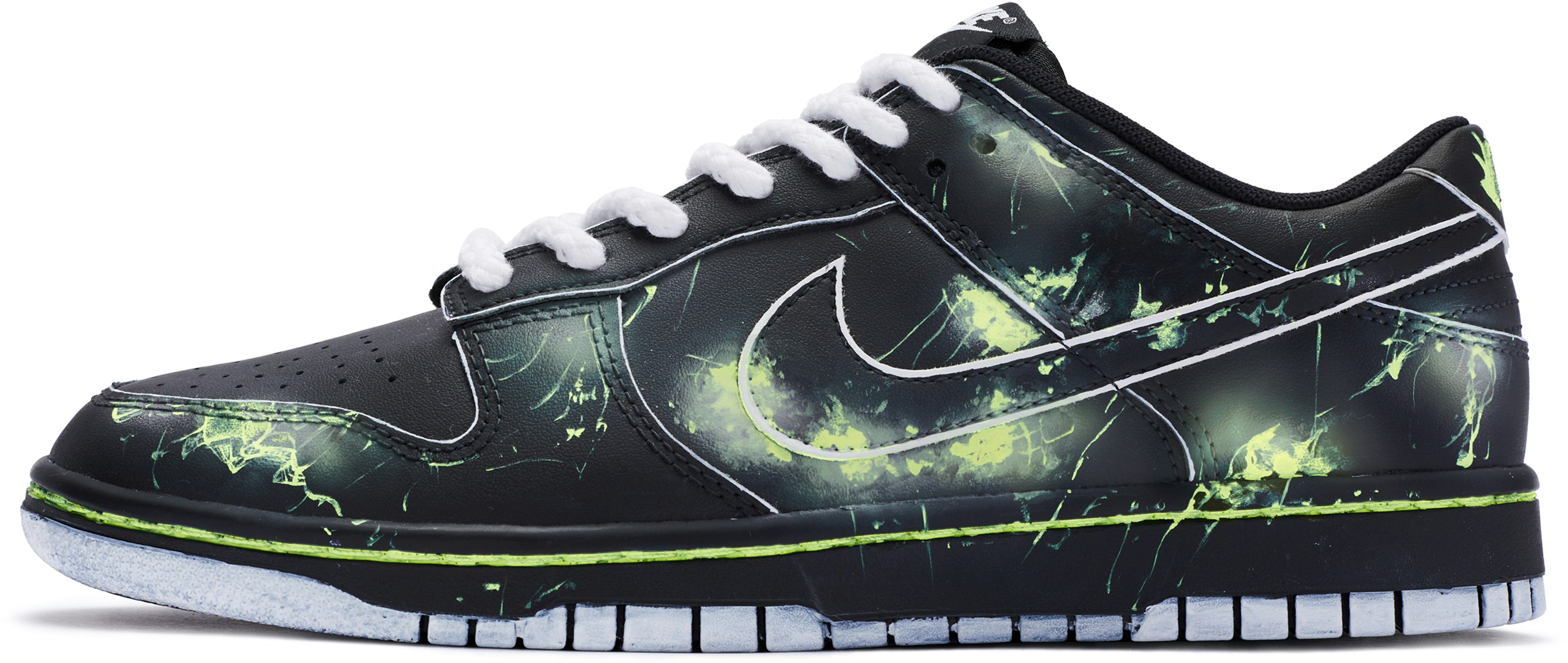 custom-shoes-nike-dunk-low-the-matrix-black-green-white