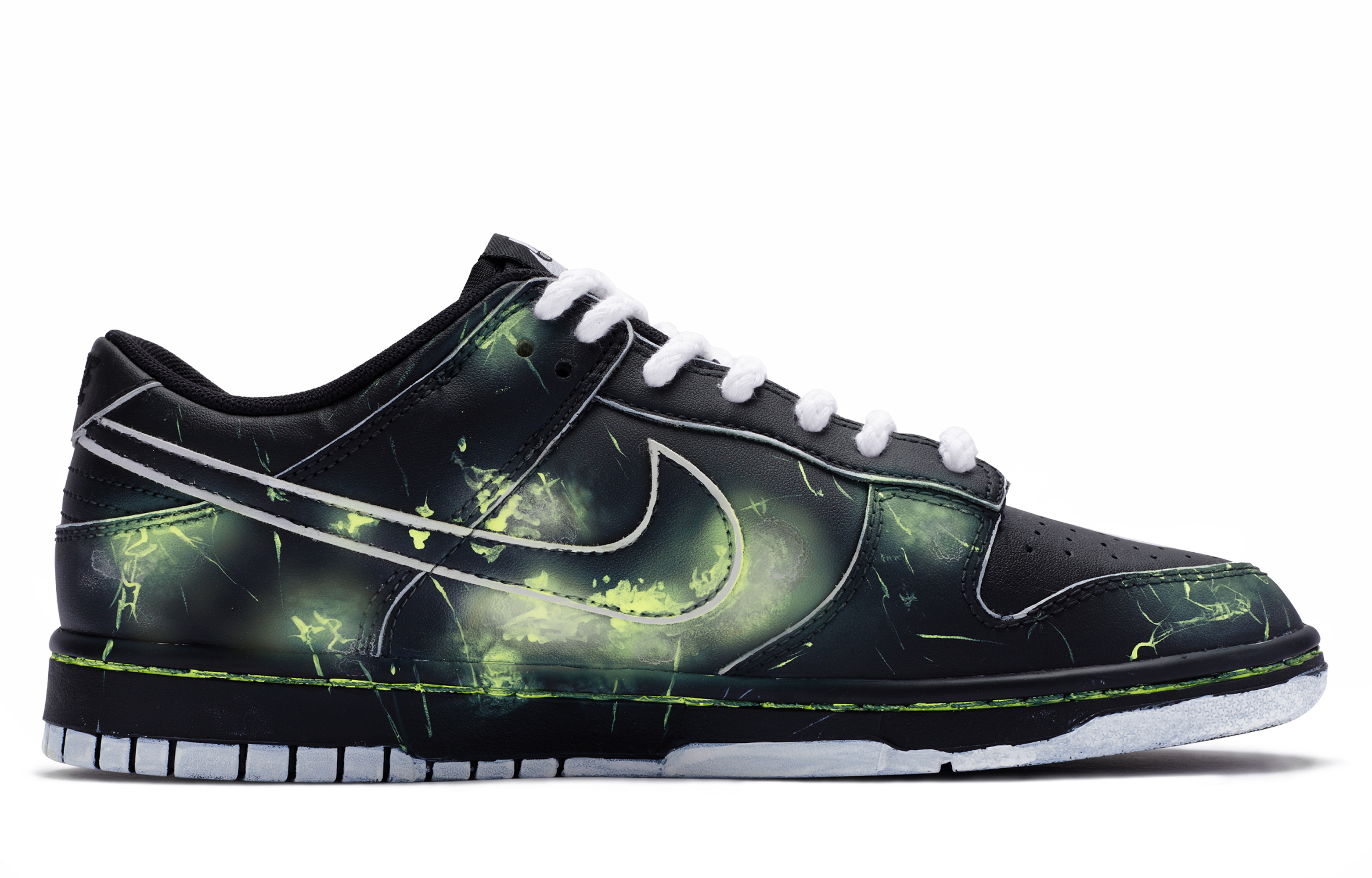 Order カスタム ダンク ロー "マトリックス" (黒/緑/白) DV0831-002(TeamR-男款黑客帝国)