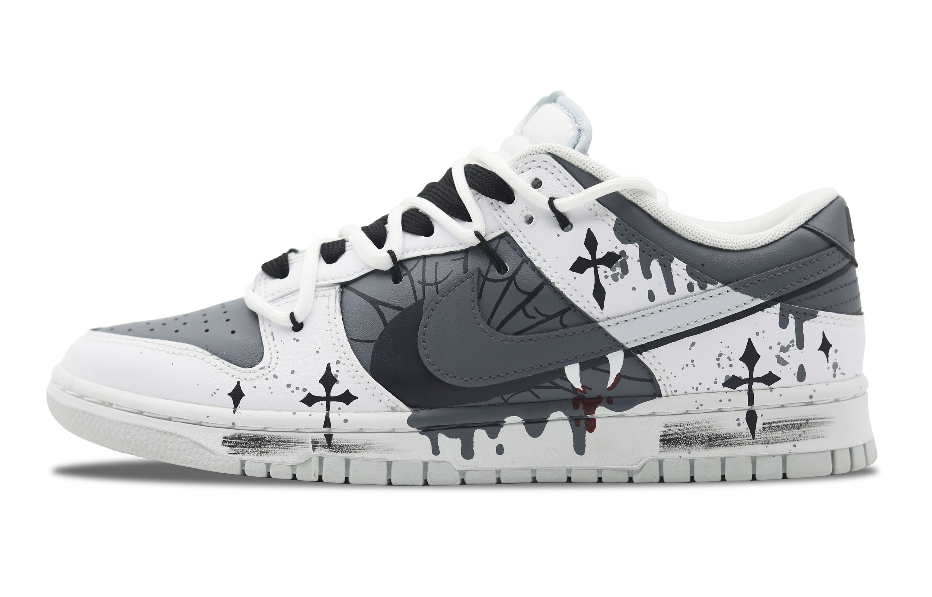 Buy [定制鞋款] 耐克Dunk Low'荆棘十字解构涂鸦' DV0831-101-486697