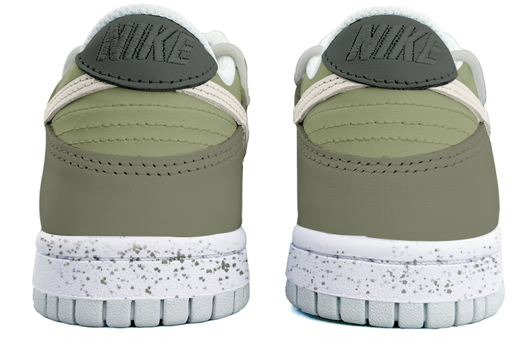 Shop 【客製球鞋】Nike Dunk Low 荊棘綠影 米綠 復古 小眾 潮流 解構鞋帶 防滑減震 低筒 板鞋 GS