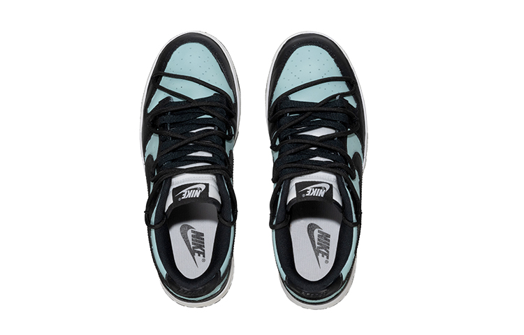 Details for [Sepatu Kustom] Nike Dunk Low 'Tiffany Blue Deconstructed' CW1590-100(Team62-太空袭击女款)