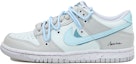 Buy 【訂製球鞋】 Nike Dunk Low 揮墨 雙鉤 蒂芙尼藍 簡約 低筒 板鞋 GS 灰藍色