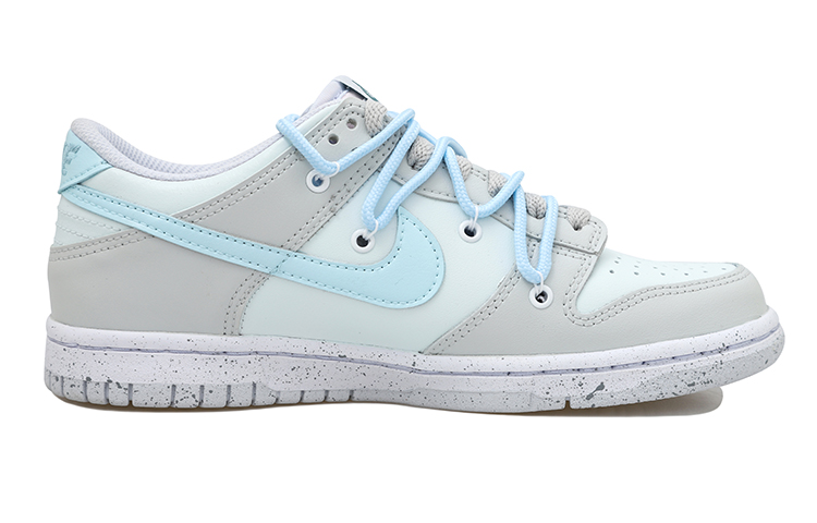 Order 【訂製球鞋】 Nike Dunk Low 揮墨 雙鉤 蒂芙尼藍 簡約 低筒 板鞋 GS 灰藍色