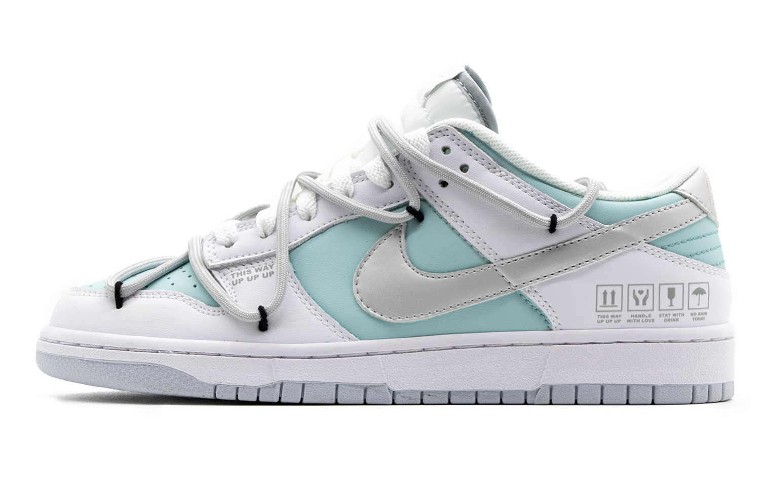 Buy 【訂製球鞋】 Nike Dunk Low 復甦心情 戶外 穿搭 清新 蒂芙尼 解構 復古做舊 低筒 板鞋 男款 灰綠