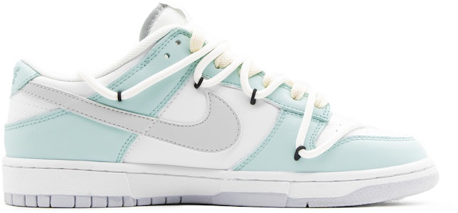 【定製球鞋】Nike Dunk Low 淺彩 戶外 穿搭 簡約風 清新 Tiffany 解構 復古做舊 低筒 帆布鞋 男款 白綠 Order 【定製球鞋】Nike Dunk Low 淺彩 戶外 穿搭 簡約風 清新 Tiffany 解構 復古做舊 低筒 帆布鞋 男款 白綠