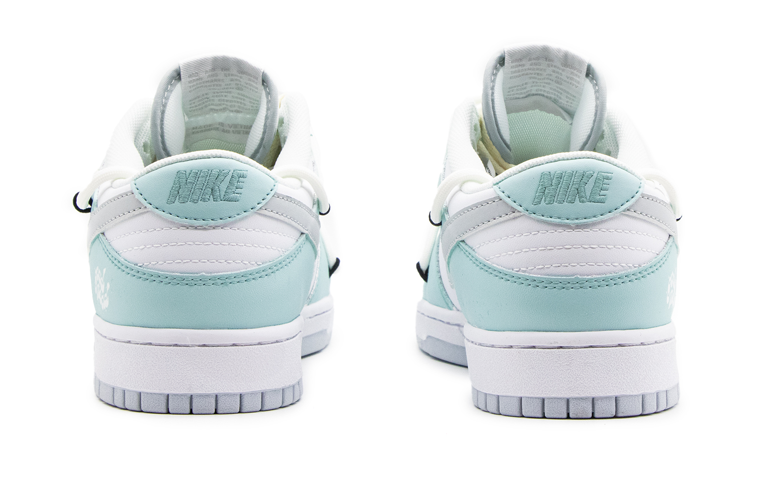 Shop [カスタムシューズ] ナイキ ダンク ロー 'ティファニー解体 ホワイト-グリーン' DV0831-101(Team57-男款浅颜)
