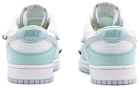 【定製球鞋】Nike Dunk Low 淺彩 戶外 穿搭 簡約風 清新 Tiffany 解構 復古做舊 低筒 帆布鞋 男款 白綠 Shop 【定製球鞋】Nike Dunk Low 淺彩 戶外 穿搭 簡約風 清新 Tiffany 解構 復古做舊 低筒 帆布鞋 男款 白綠