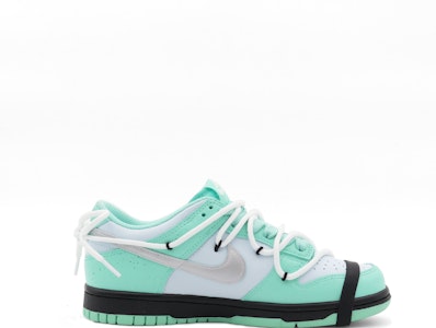 【定製球鞋】Nike Dunk Low 蒂芙尼龍蝦 簡約 小眾高級 低筒 板鞋 GS 黑綠 Order 【定製球鞋】Nike Dunk Low 蒂芙尼龍蝦 簡約 小眾高級 低筒 板鞋 GS 黑綠