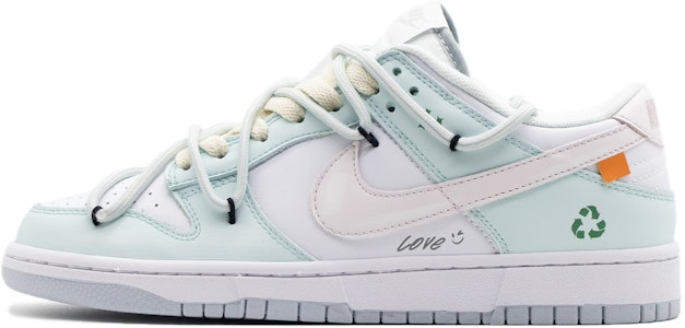 【定製球鞋】 Nike Dunk Low 嘉陵水綠 戶外 穿搭 清新 簡約風 蒂芙尼 解構 復古做舊 低筒 板鞋 GS 白綠 Buy 【定製球鞋】 Nike Dunk Low 嘉陵水綠 戶外 穿搭 清新 簡約風 蒂芙尼 解構 復古做舊 低筒 板鞋 GS 白綠