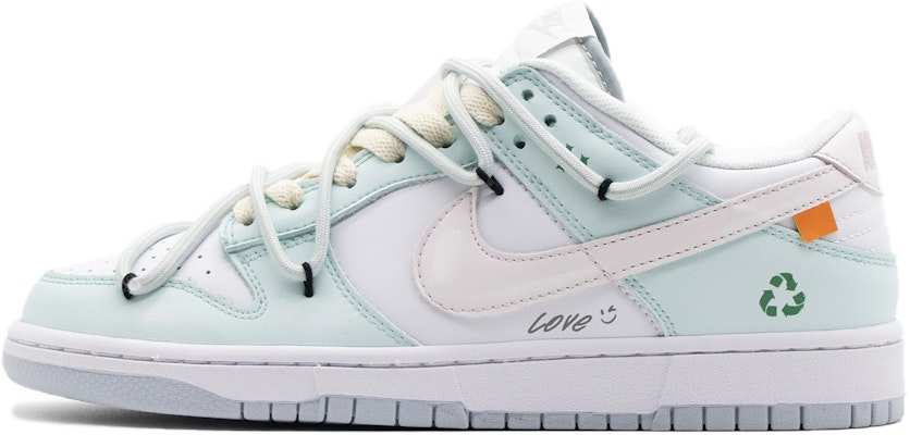 【定製球鞋】 Nike Dunk Low 嘉陵水綠 戶外 穿搭 清新 簡約風 蒂芙尼 解構 復古做舊 低筒 板鞋 GS 白綠 Buy 【定製球鞋】 Nike Dunk Low 嘉陵水綠 戶外 穿搭 清新 簡約風 蒂芙尼 解構 復古做舊 低筒 板鞋 GS 白綠