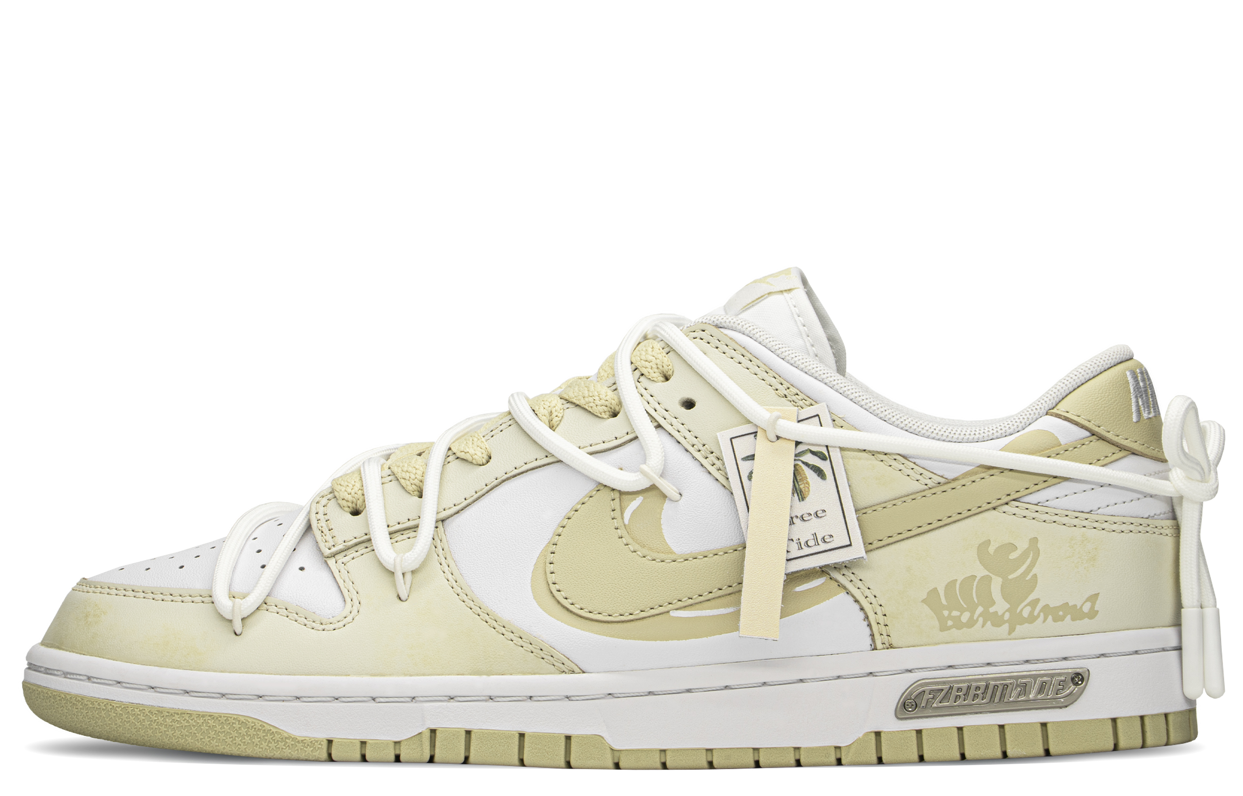 Buy [定制鞋] 耐克Dunk低帮 '热带香蕉' DV0833-100(TeamA-热带香蕉S-BOX)