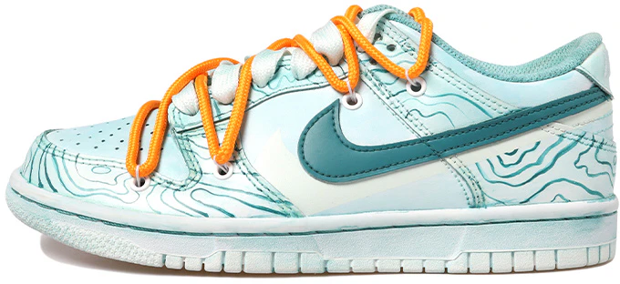 custom-shoes-nike-dunk-low-tropical-rainforest-green-white-yellow