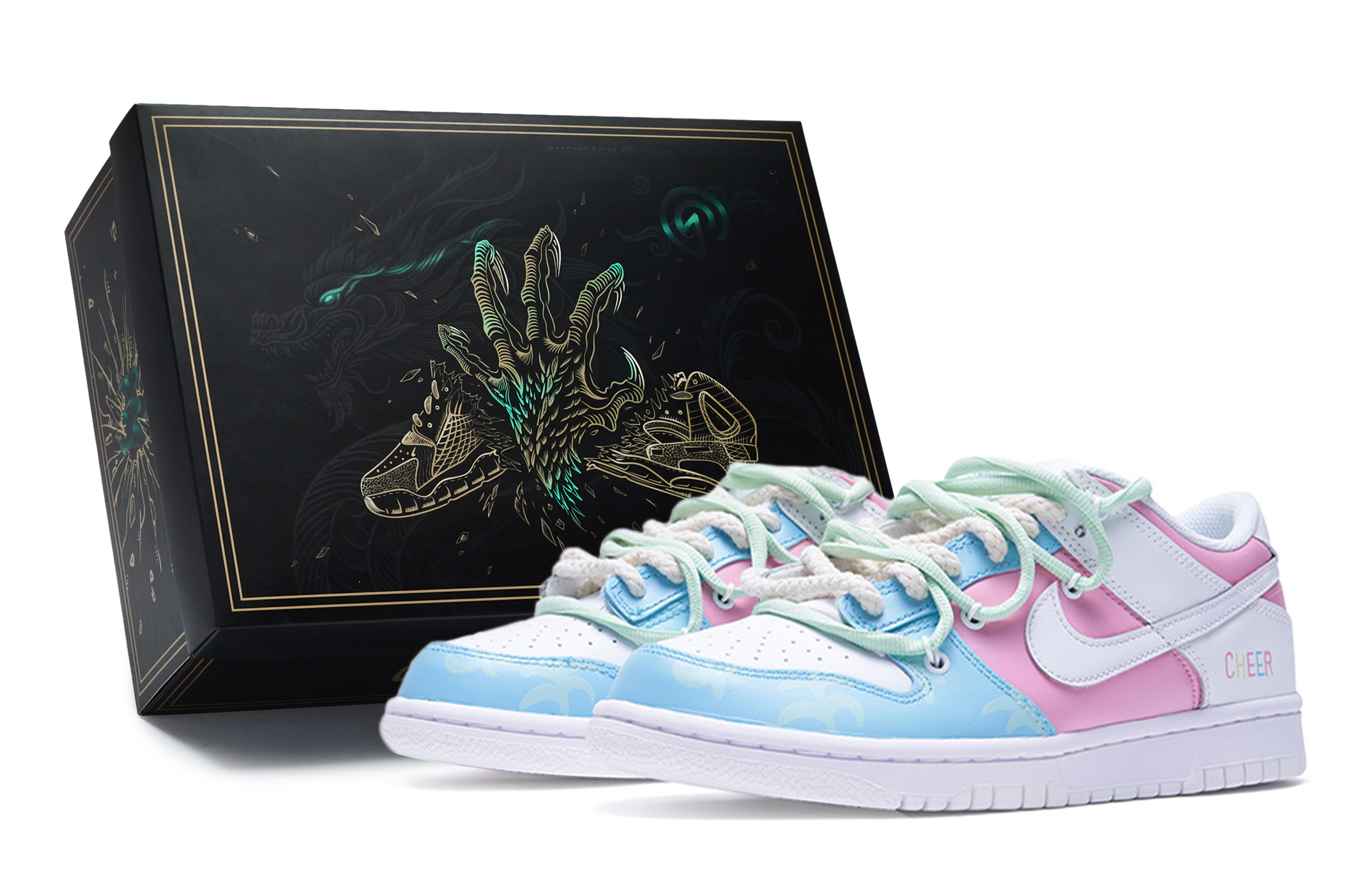 [Custom Shoes] Nike Dunk Low 'Tropical Twist Deconstructed'