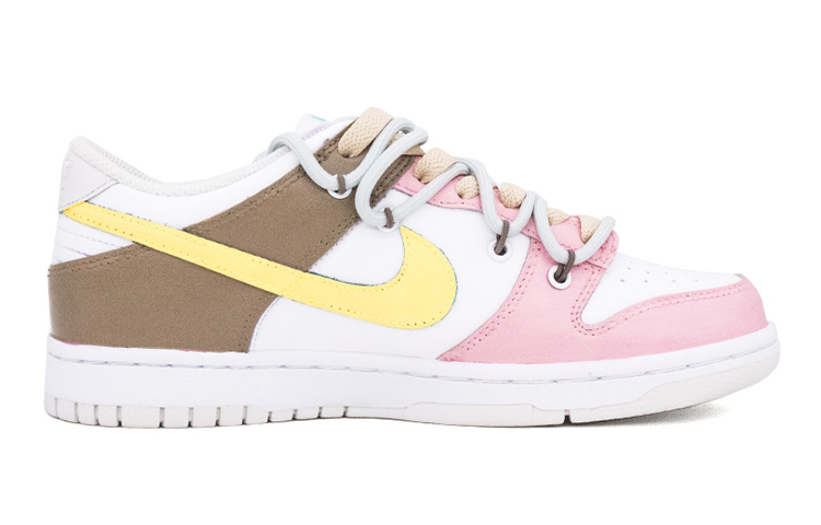 Order 【定制球鞋】Nike Dunk Low Tropical Twist 甜蜜夏日 晴天 手繪 塗鴉 低幫 板鞋 GS 白黃粉棕