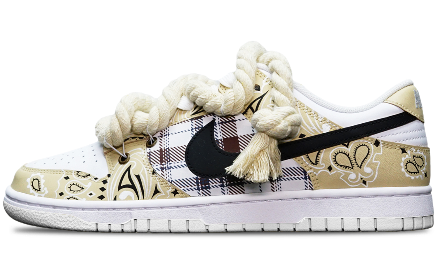 [Custom Shoes] Nike Dunk Low 'TS Paisley Plaid'